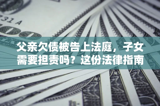 北京父亲欠债被告上法庭，子女需要担责吗？这份法律指南必须看完