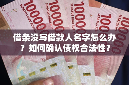 北京借条没写借款人名字怎么办？如何确认债权合法性？