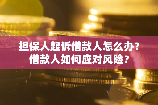 北京担保人起诉借款人怎么办？借款人如何应对风险？