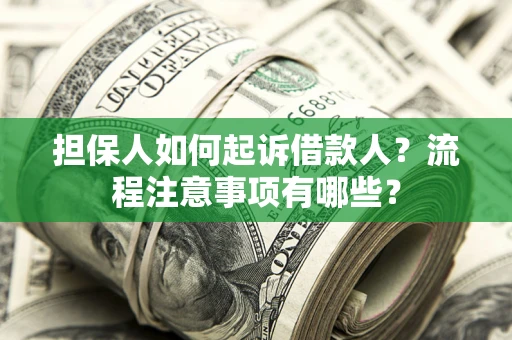 北京担保人如何起诉借款人？流程注意事项有哪些？
